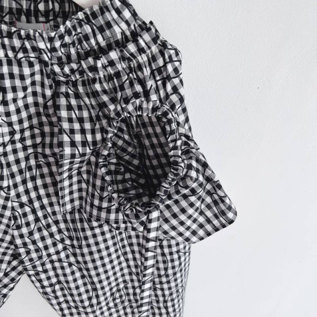 frankygrow】23FWBT-318 Lett. 2HOLE BIG PANTS