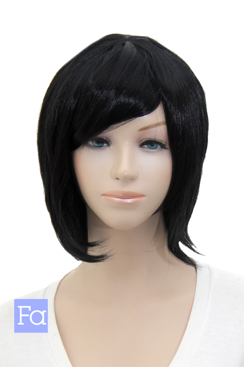 ブラック】【コスプレウィッグ】ショートレイヤー改【高温耐熱!!高品質