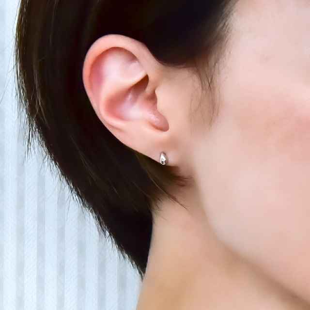 ピアス プラチナ900/Pt900 (地金)(雫/しずく/ドロップ)[6252100109