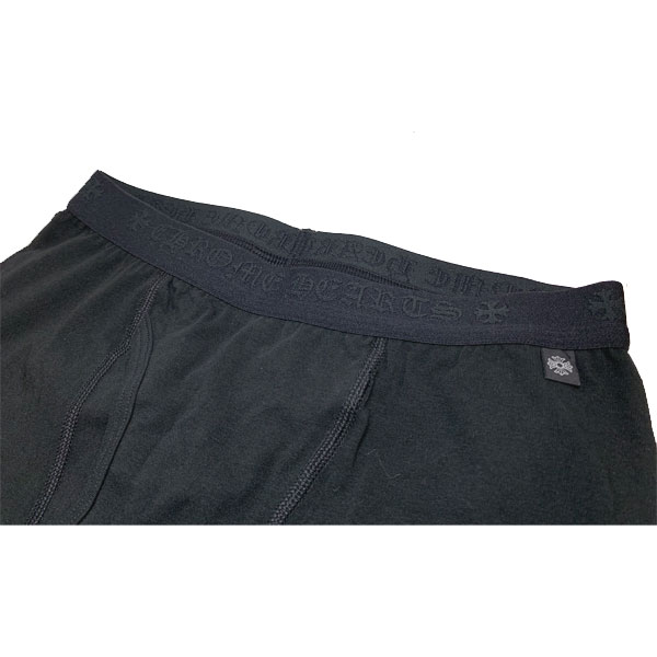 ≪新品≫ クロムハーツ メンズ レギンス ロングジョンズ 黒 Lサイズ