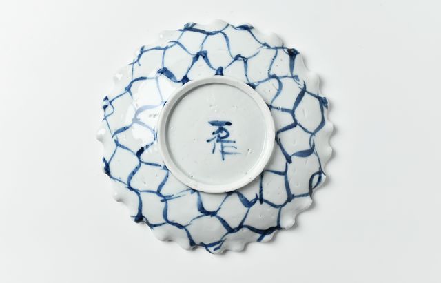 中尾万作 85 両あみ輪花6寸皿 ｜ 暮らしのうつわ花田 和食器 通販