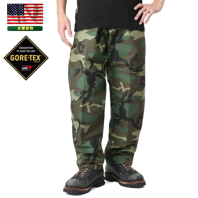 米軍 コールドウェザー GORE-TEX パンツ WOODLAND CAMO XS ゴアテック