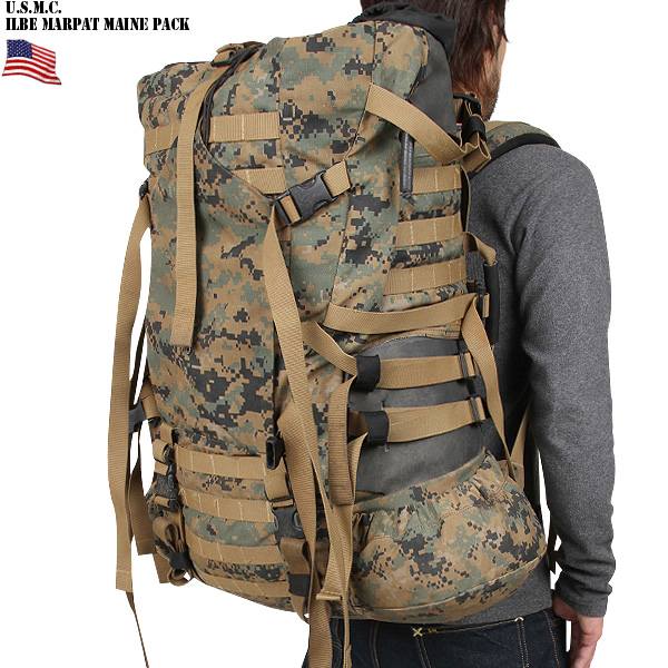 米軍 U.S.M.C. ILBE MAIN リュックサック MARPAT 米軍放出品