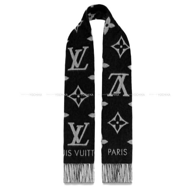 LOUIS VUITTON ルイ・ヴィトン マフラー レイキャビック 黒 (ブラック