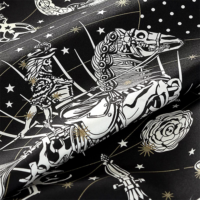 HERMES エルメス スカーフ バンダナ カレ55 コータス ステラルム 黒