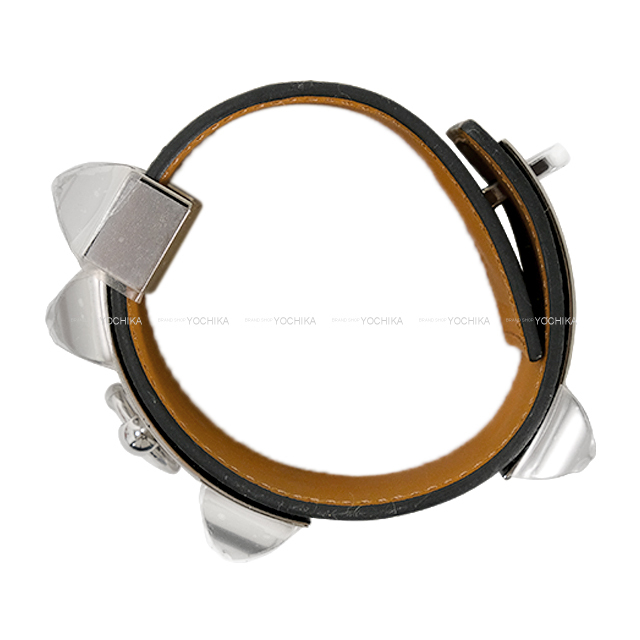HERMES エルメス ブレスレット コリエドシアン #T2 黒 (ブラック