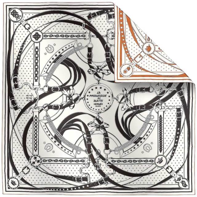 2025年春夏 HERMES エルメス スカーフ カレ140 ダブルフェイス 朝の