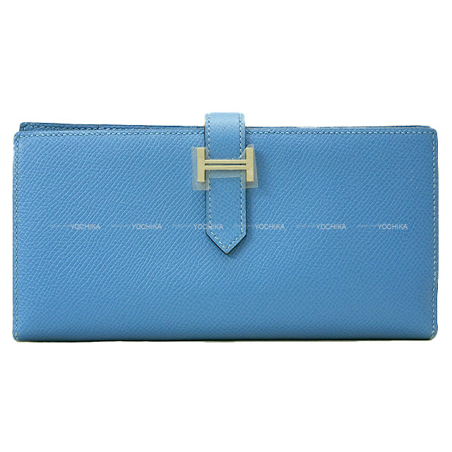 HERMES エルメス 長財布 ベアンスフレ ブルーパラダイス エプソン