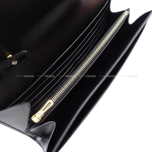 HERMES エルメス 長財布 コンスタンスロング ウォレット トゥーゴー 黒