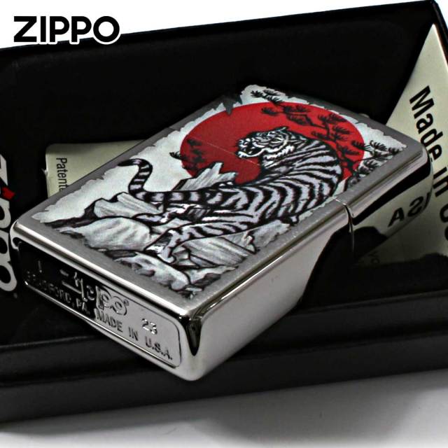 Zippo ジッポー タイガー 虎 アジア風 日本 Asian Tiger ブラッシュド