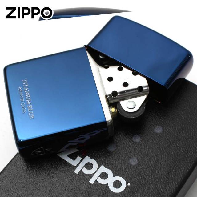 Zippo ジッポー アーマー チタニューム ブルー ポリッシュ 鏡面