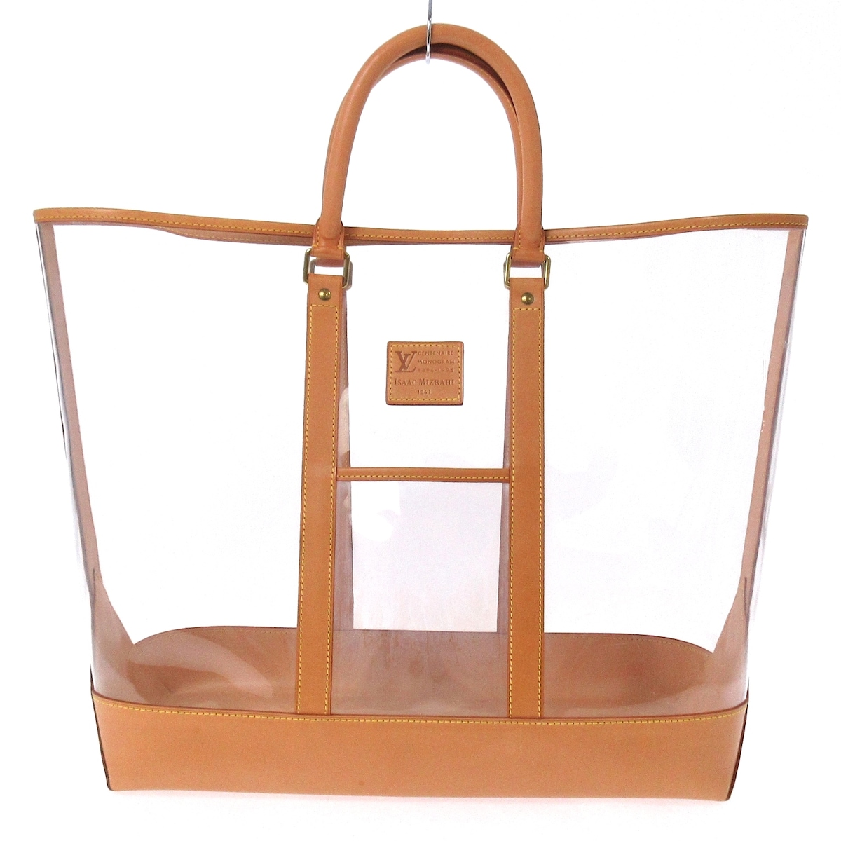 ルイヴィトン/トートバッグ/アイザックミズラヒ/クリア×ブラウン