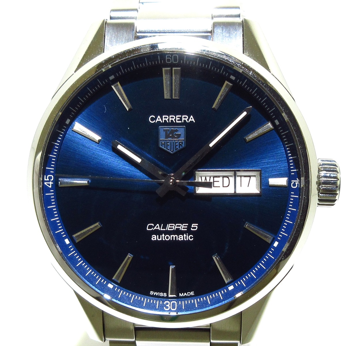 タグホイヤー/カレラ キャリバー5 デイデイト/型番：WAR201E.BA0723
