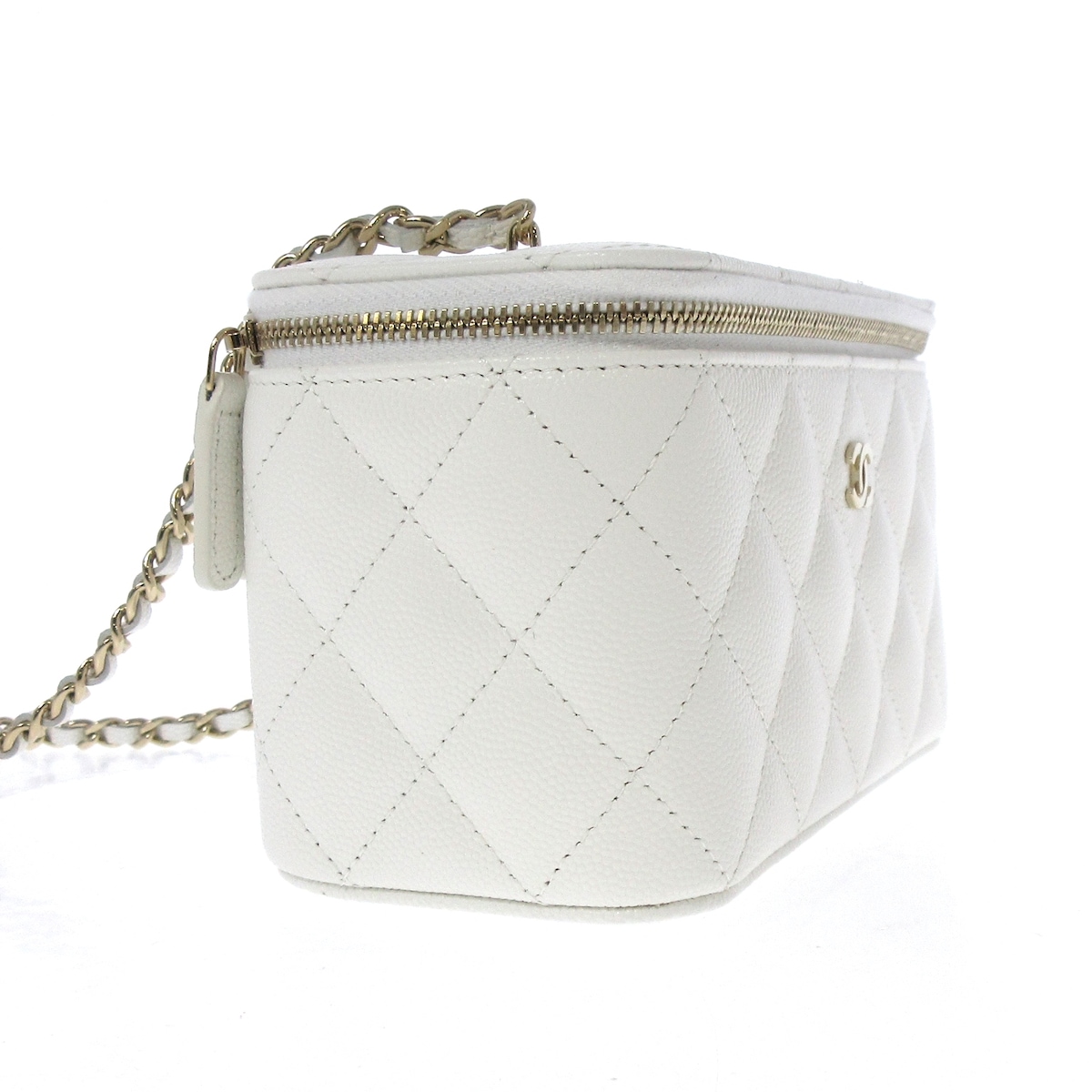 シャネル/バニティバッグ/マトラッセ/白/キャビアスキンの買取実績