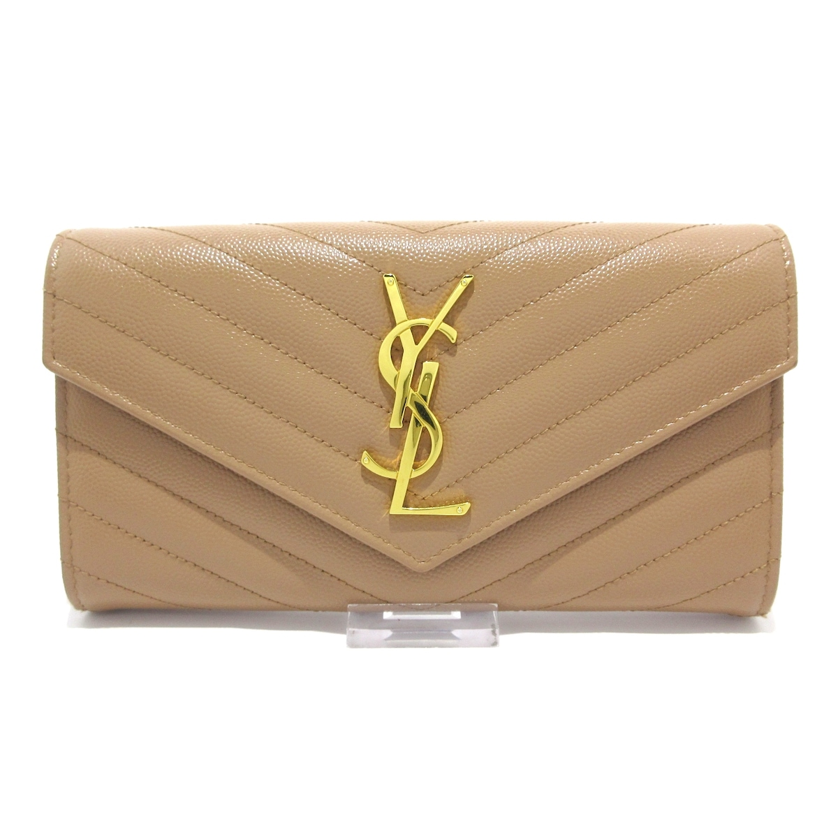 サンローランパリ/長財布/モノグラム ラージフラップ ウォレット