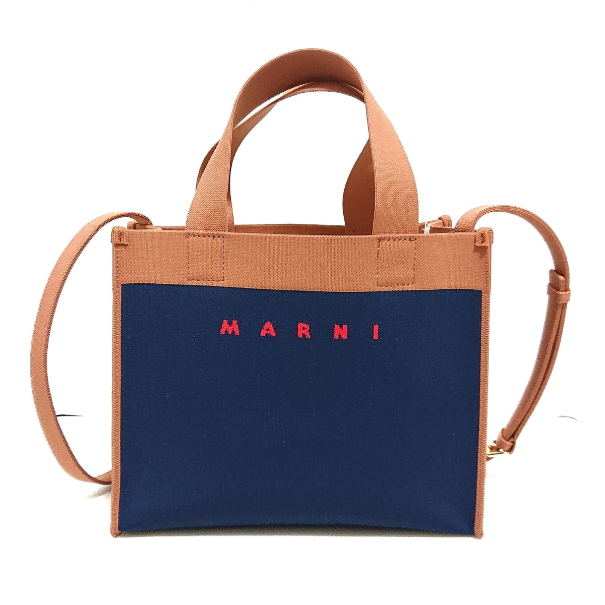 マルニ/トートバッグ/ジャガード スモール ショッピングバッグ