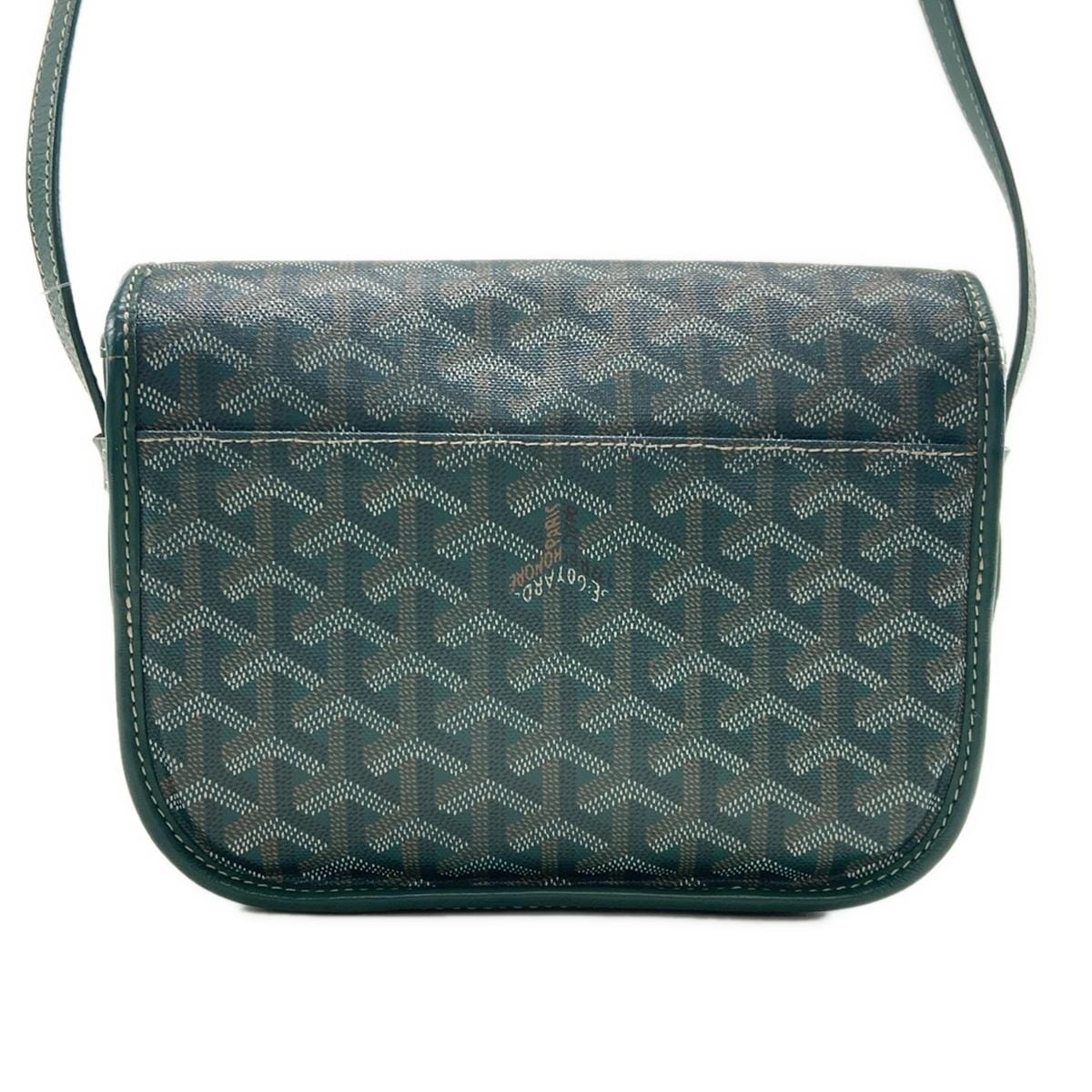 ゴヤール/ショルダーバッグ/ベルヴェデールPM/グリーン×白