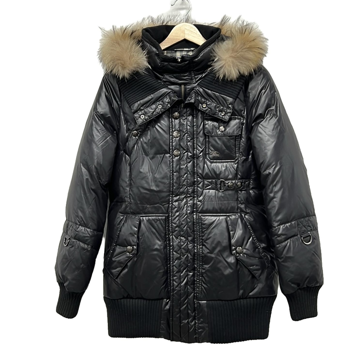 バーバリーブルーレーベル/ダウンコート/黒/サイズ：38の買取実績