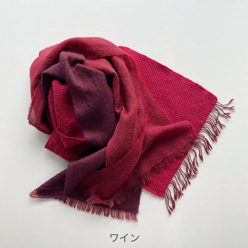 ウール/アルパカ/カシミヤのふたまたストール | COOVA ONLINE SHOP