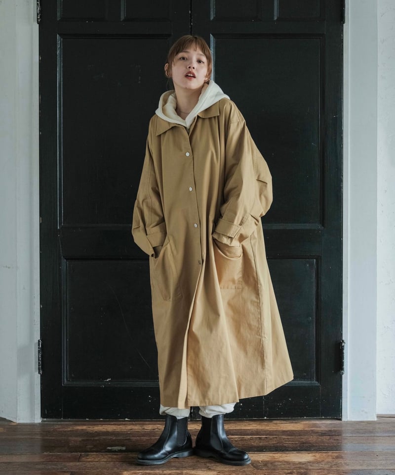 soutien collar coat -long-【綿100%】 | F A S H I R U