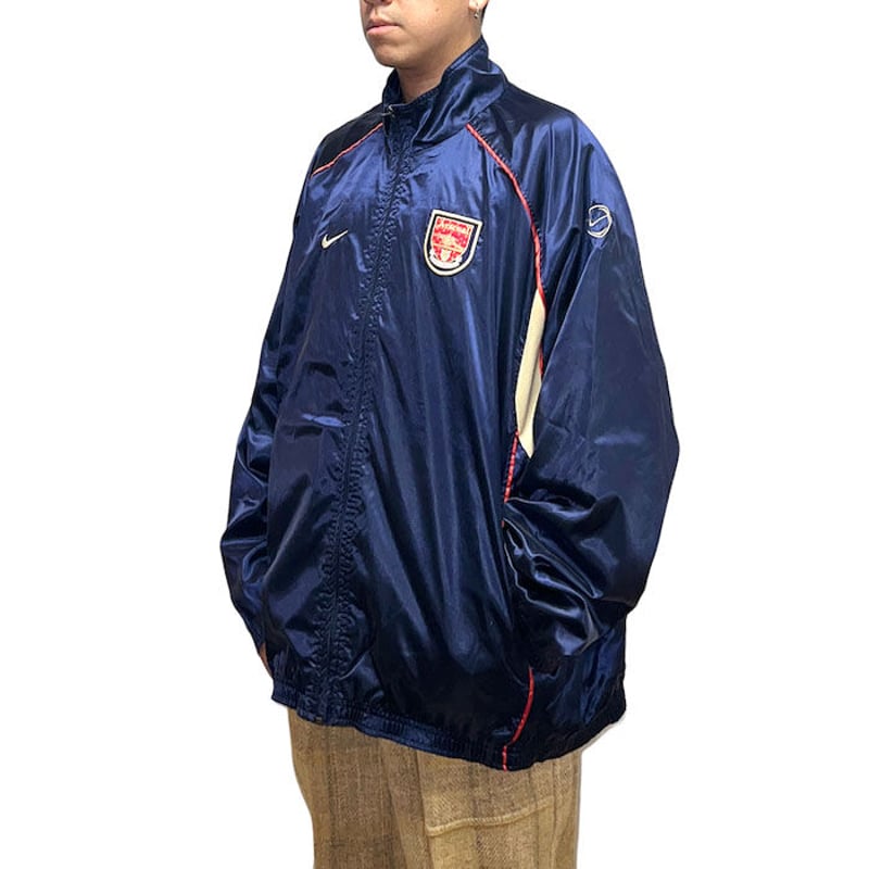 USED】00'S NIKE ARSENAL FC 01-02 NYLON JACKET |