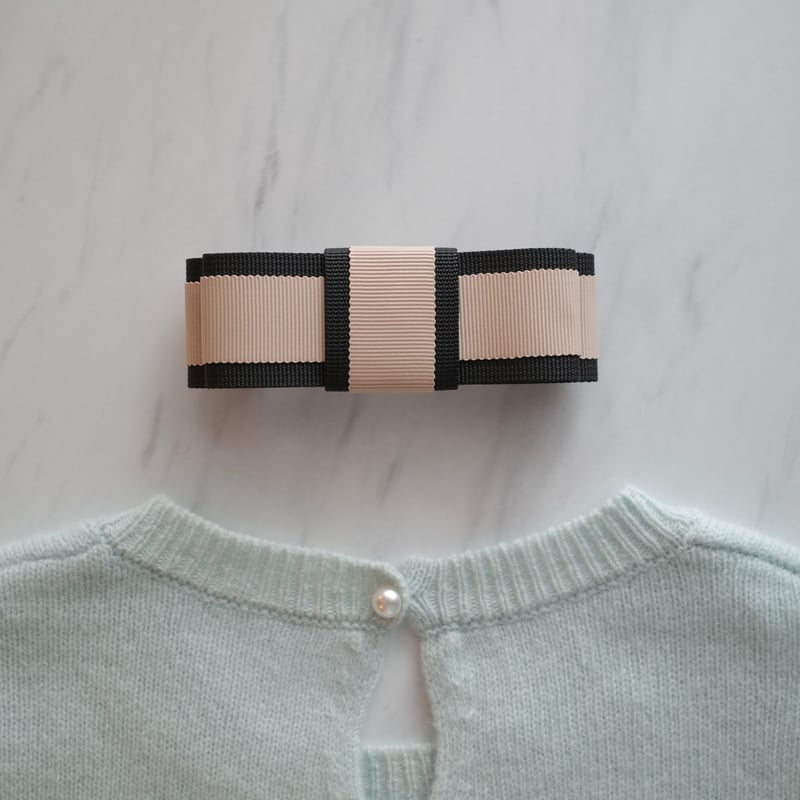 12/25(木)21:00再入荷】bicolor ribbon barrette | ENEU