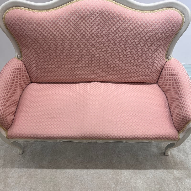 2人掛けソファー ロココ調 ルイ15世スタイル 猫脚 ラブソファ