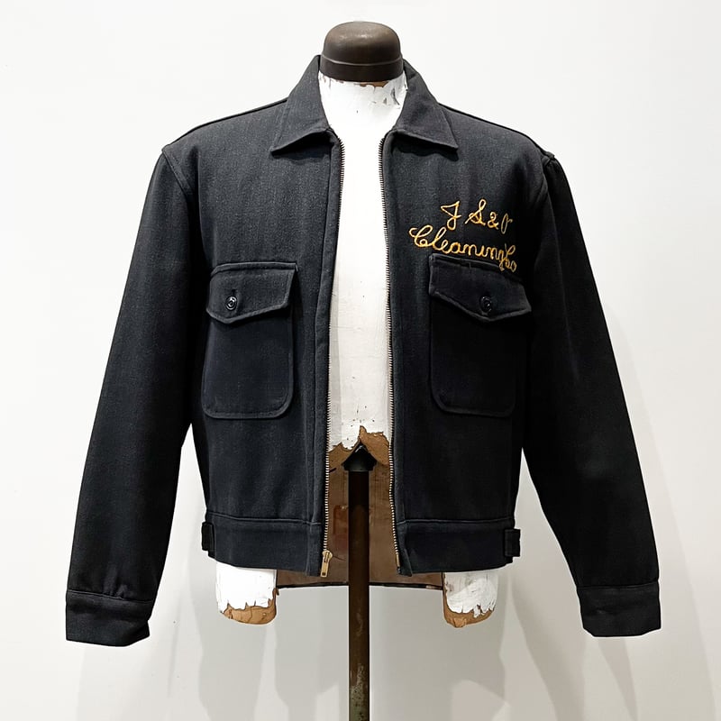 1950's〜 Unknown Black Whipcord Work Jacket | Un