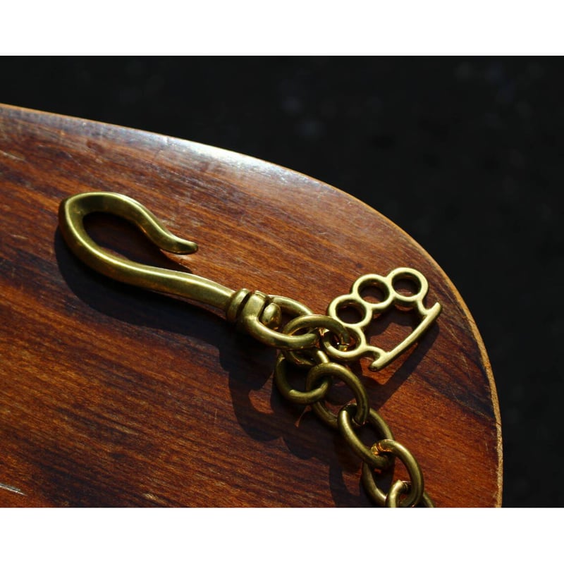真鍮製“ウォレットチェーン ブラスナックルコンボ” Brass Made Wallet