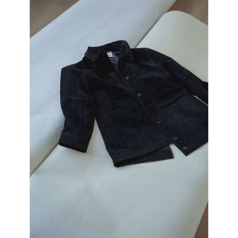 AUTHENTIC series - real suède rich jacket/bla