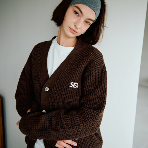 WIND AND SEA / Waffle Knit Cardigan | KNOWLEDGE
