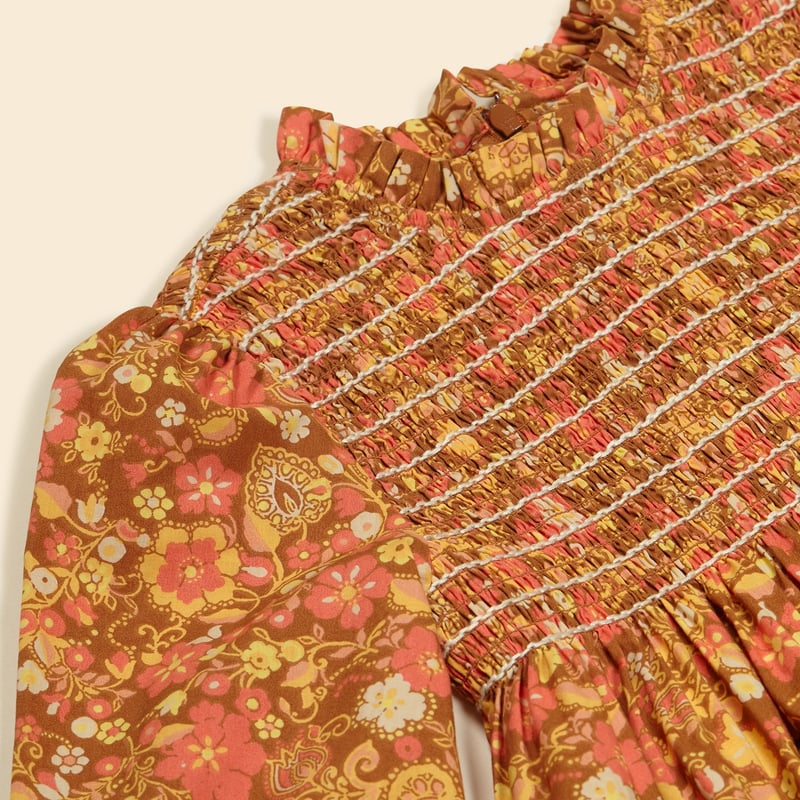 Apolina 】MIA DRESS - AUTUMN HARVEST FLORAL |