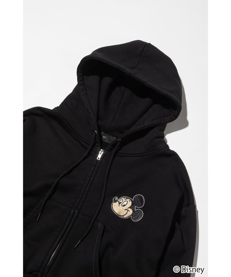 Disney / EMBROIDERY ZIP HOODIE(ミッキー)【WCJ-TD-044