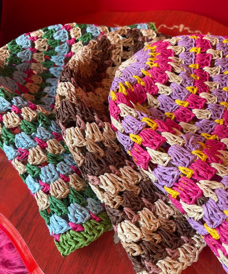 マルチカラー ボーダー ニット バケットハット | GUGU