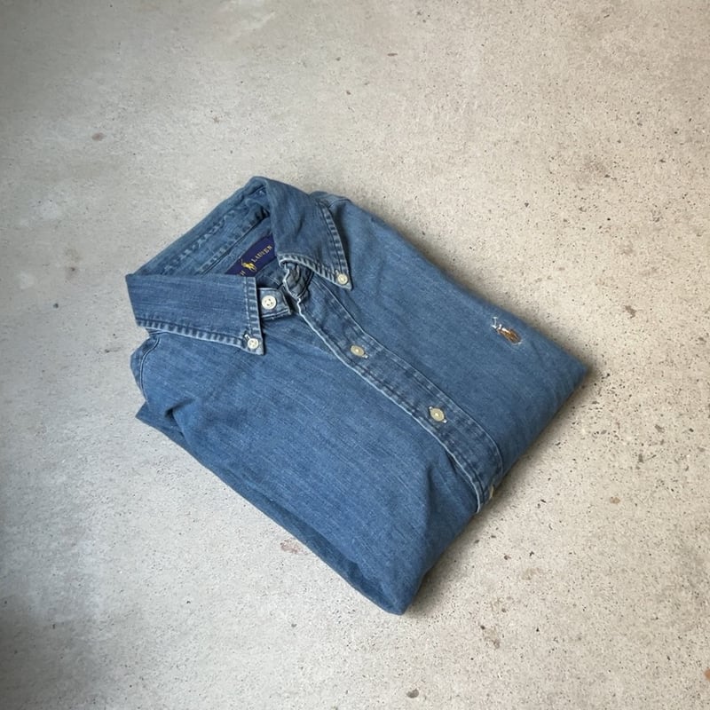 RALPH LAUREN ラルフローレン デニムシャツ シャンブレーシャツ ボタン
