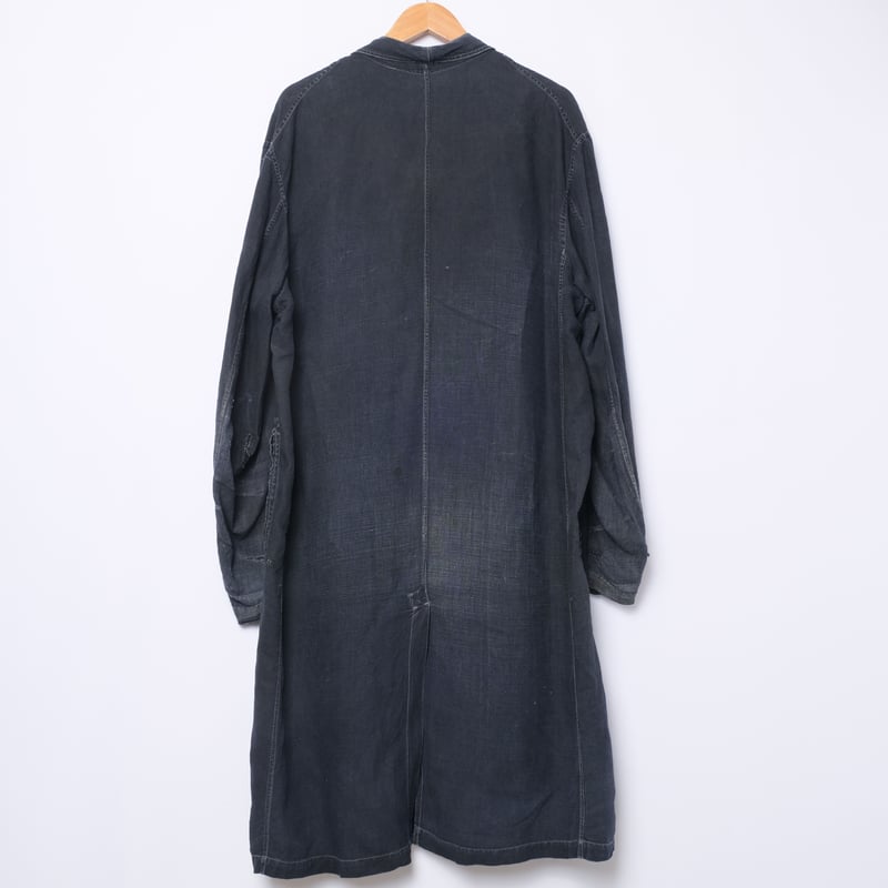 30-40s France Vintage SALACHE Black Linen Maqu