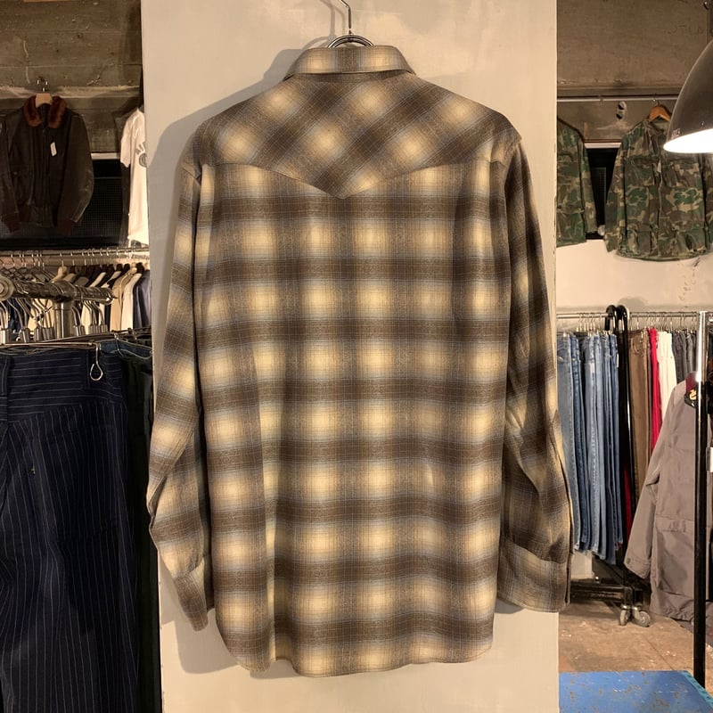 70s PENDLETON ウエスタンシャツ ペンドルトン ウールシャツ USA製