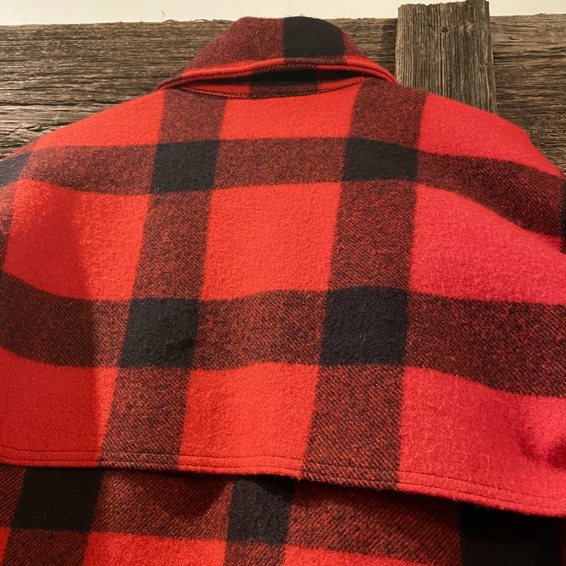 Woolrich 50s ウールハンティングジャケット チェック柄 赤x黒 ウール