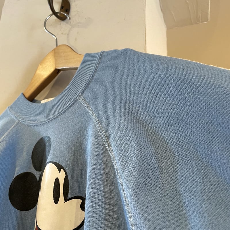 Disney CASUALS ミッキーマウス スウェット ラグランスリーブ 80s