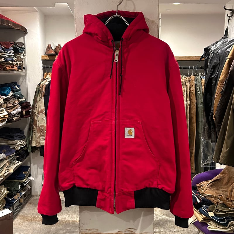 90s carhartt ダック地 アクティブジャケット カーハート レッド