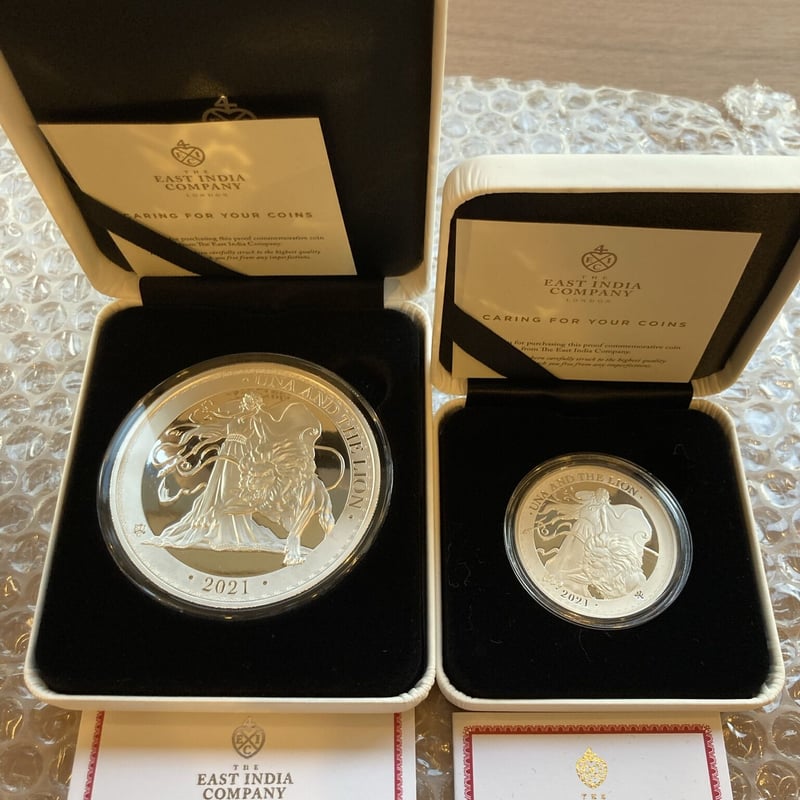 5オンス銀貨・発行300枚】ウナとライオン 2021年 セントヘレナ ￡5