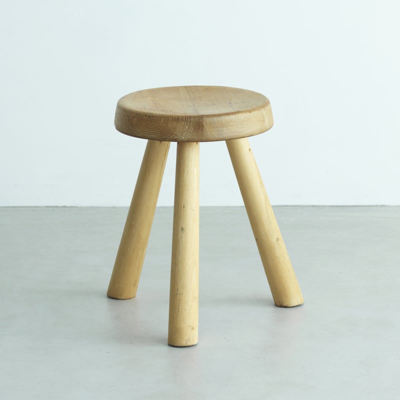 CHARLOTTE PERRIAND LES ARKS STOOL 1600 1960'S V