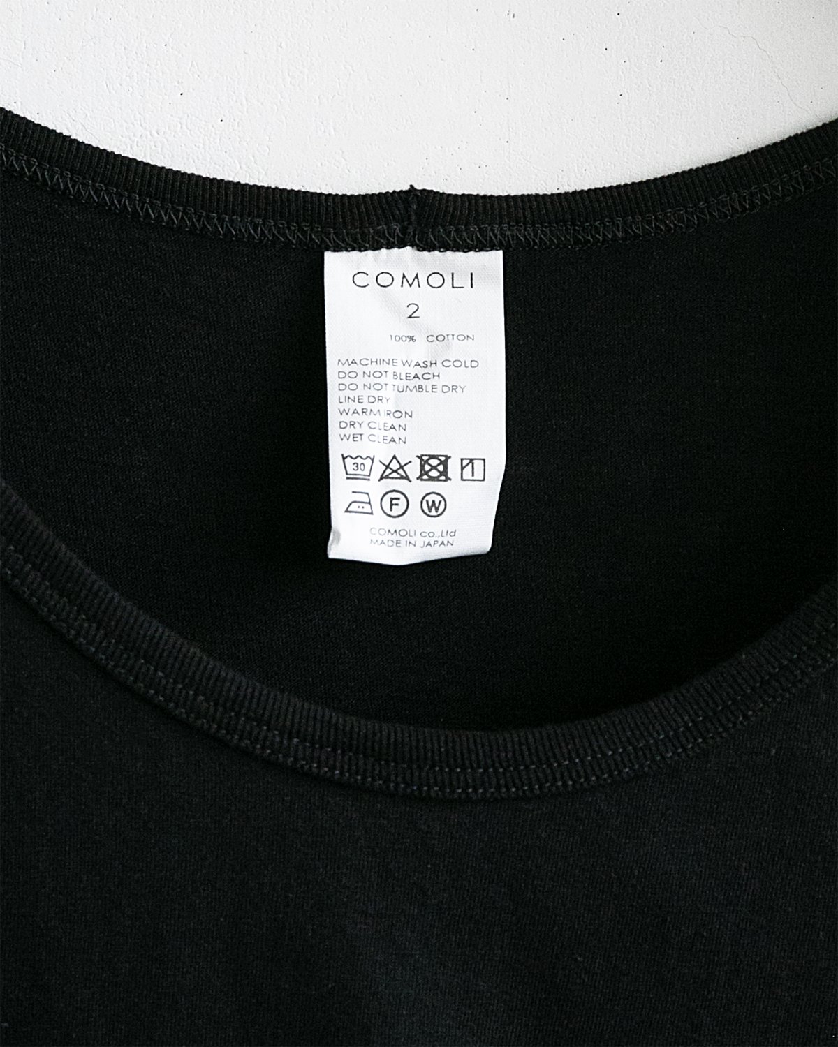 COMOLI _ サープラス タンクトップ ( Black ) | Tronica