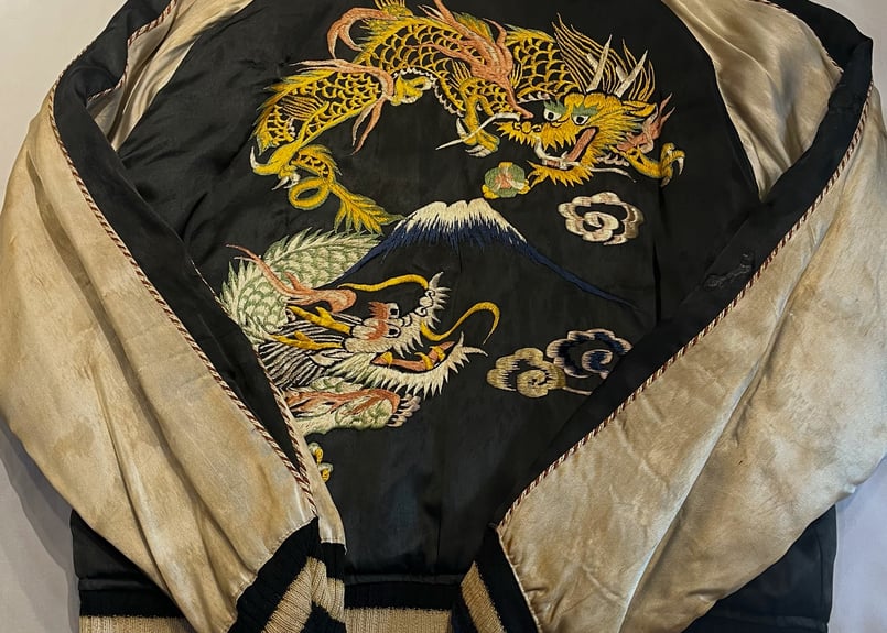 50s vintage souvenir jacket ヴィンテージ スカジャン | 旅する