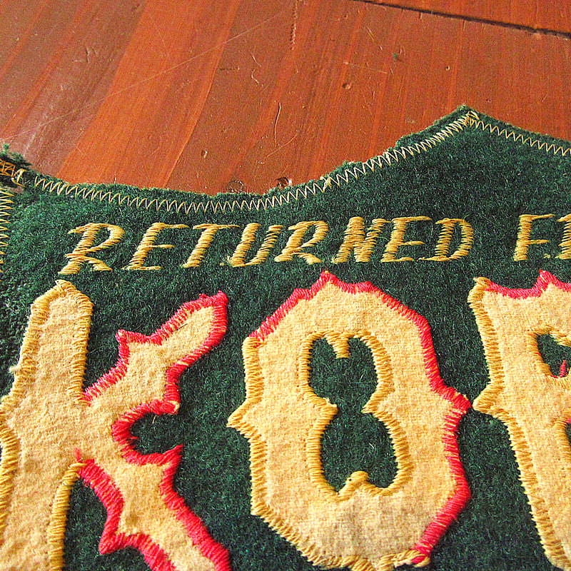 ビンテージ50's○RETURNED FROM HELL KOREAフェルトパッチ○24021