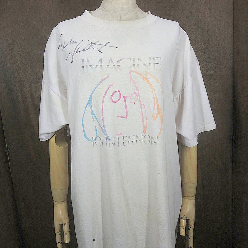 ビンテージ90's○John Lennon IMAGINE Tシャツ白size XL○2505