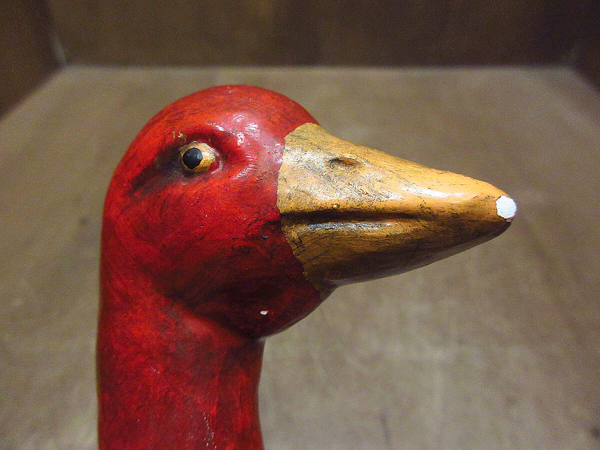ビンテージ○RED GOOSE SHOESアドバタイジングセラミックオブジェ
