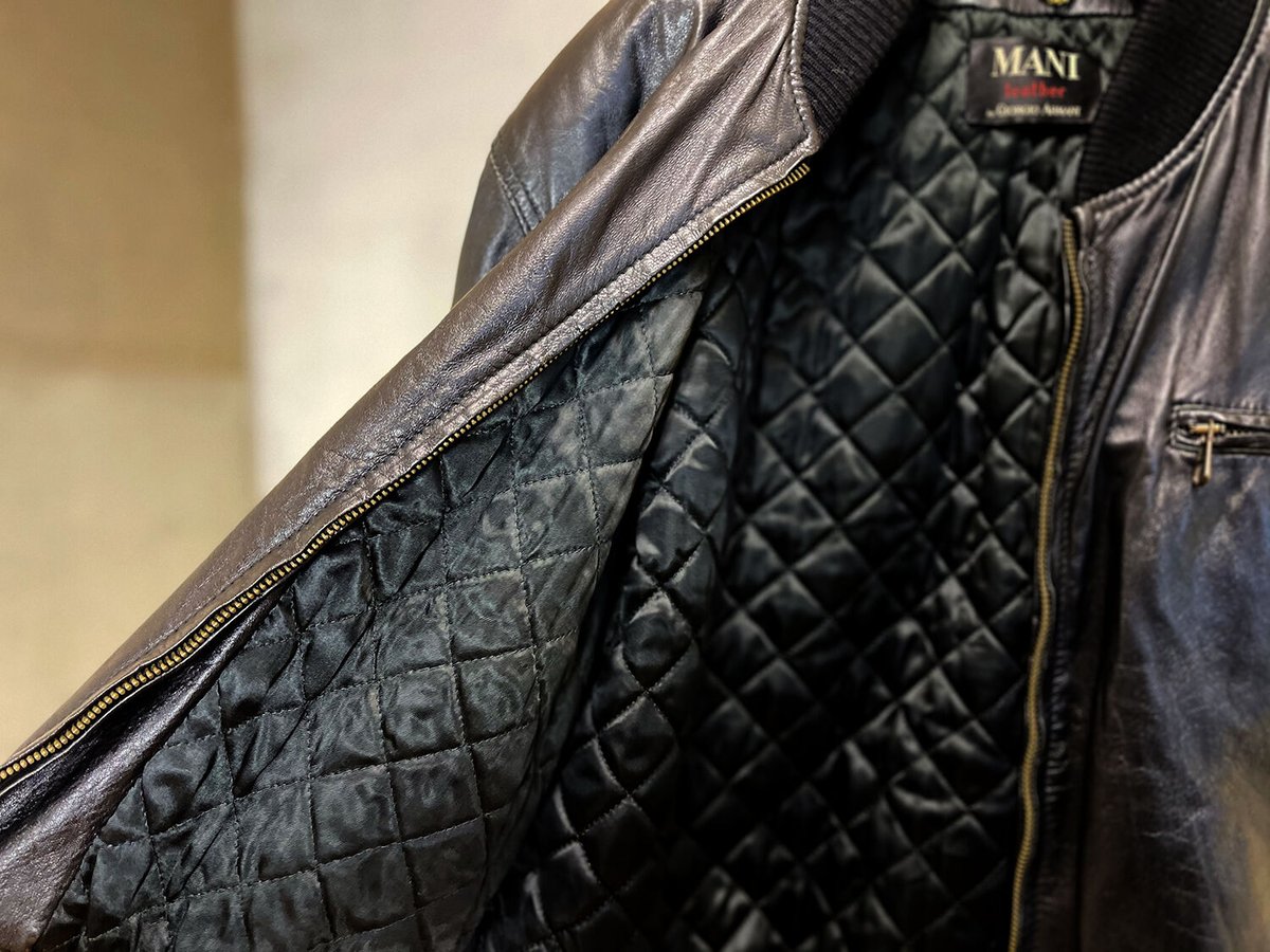 80-90s mani giorgio armani leather jacket | wee