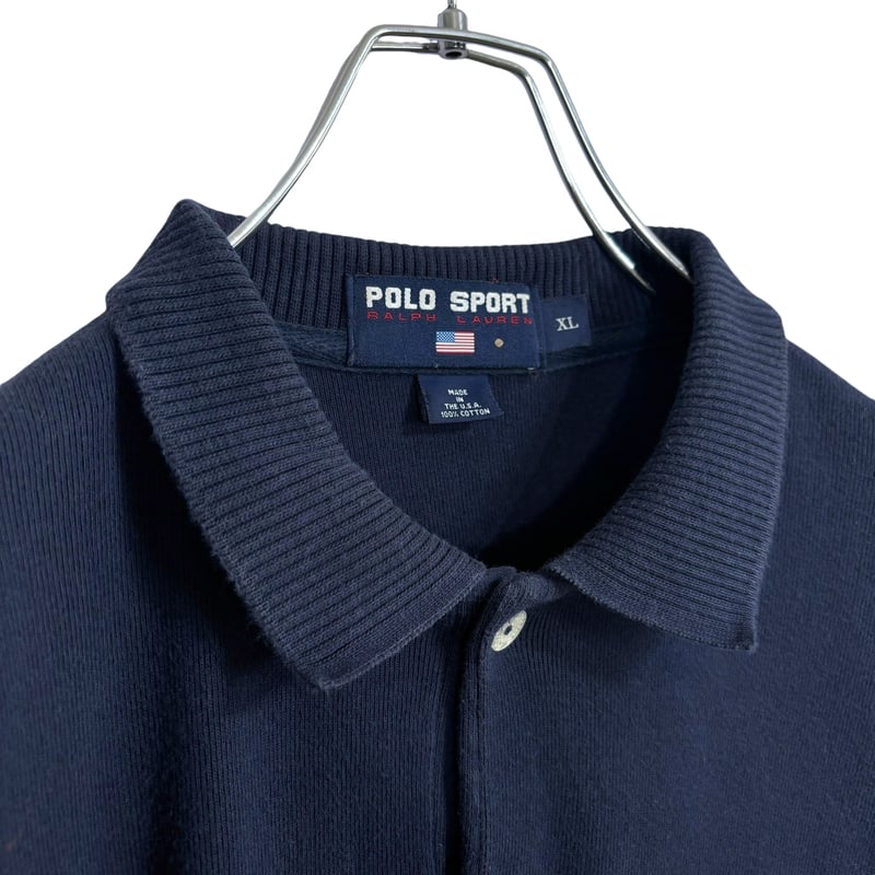 90s POLO SPORT-RL Made in USA L/S sweat polo sh
