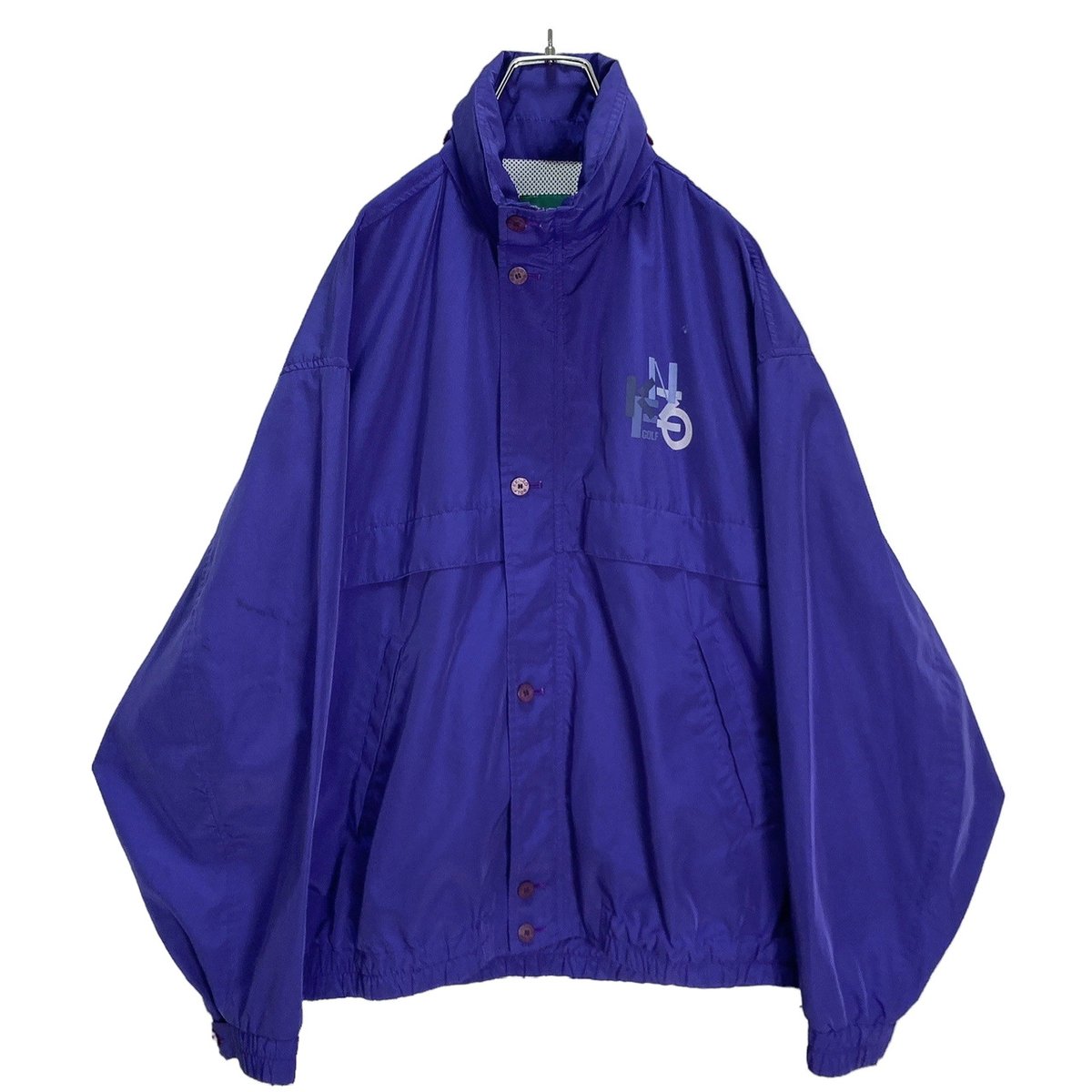 90s KENZO GOLF zip-up purple design nylon jacke
